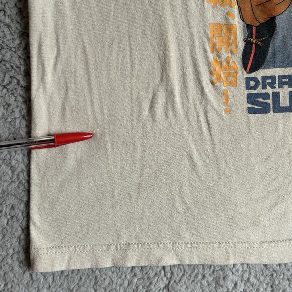 Dragon Ball Z Men T-Shirt Size L Beige Super Hero Son Goku Graphic Tee - Picture 5 of 13